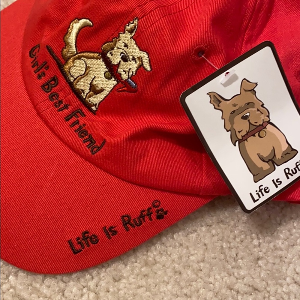 Life is Ruff adjustable hat NWT - Picture 3 of 4
